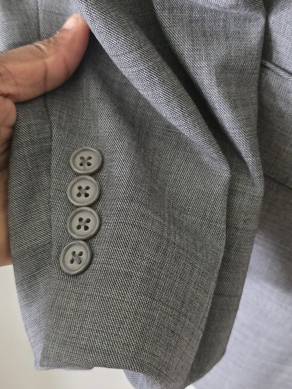Austin Reed Dillard's Gray Wool Blazer Sport Coat 42R 2 Button England USA